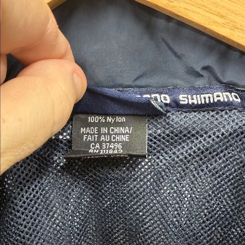 Shimano Men's Fishing Dark Blue Windbreaker - Picture 5 of 10
